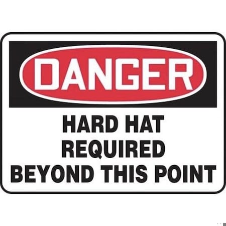 Accuform OSHA DANGER SAFETY SIGN HARD HAT MPPE066XV MPPE066XV